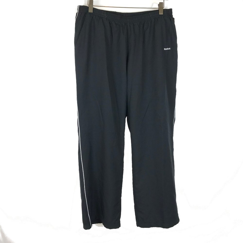 Reebok Logo Side Stripe Windbreaker Track Pants